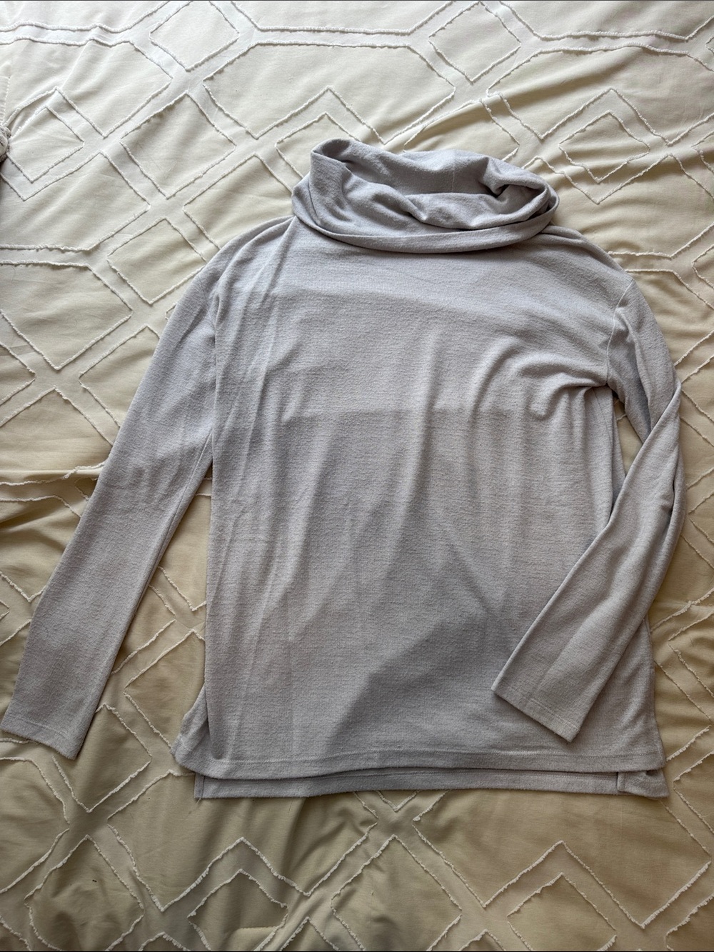 Light Gray Women's Cowl Neck Sweater